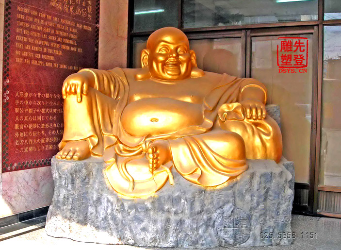 弥勒佛像等系列 铸铜贴金箔