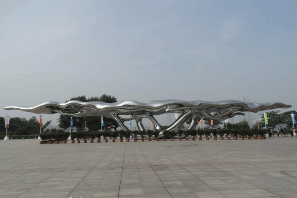 不锈钢城市雕塑制作2.gif
