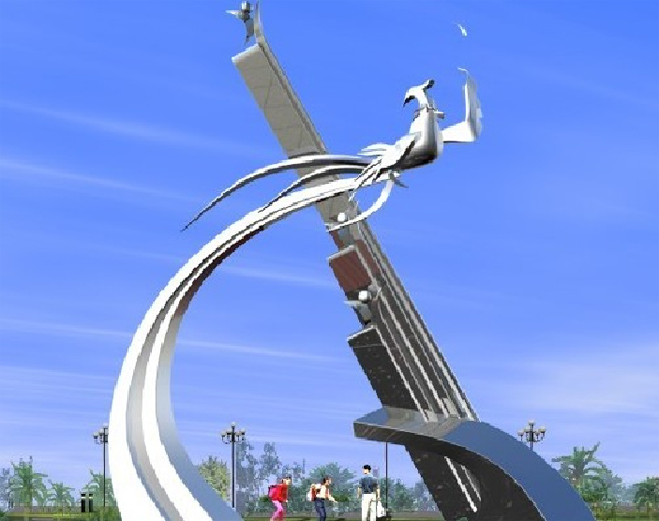 《飞凰腾达》,城市雕塑风姿的立体写照