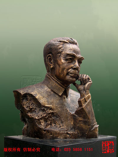 铸铜人物肖像雕塑