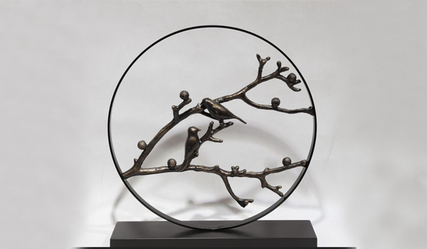 不锈钢雕塑制作——枯树干雕塑