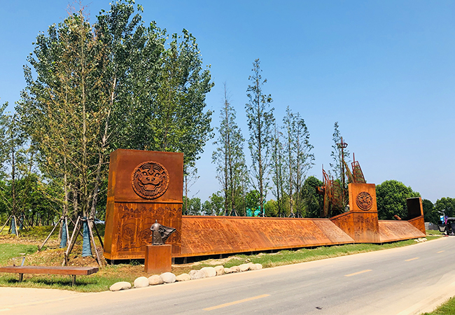 景观雕塑制作——耐候钢雕塑制作怎么就那么多人喜欢？