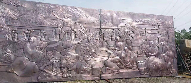 南京紫铜浮雕《起源》